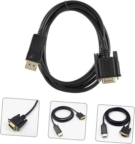 Gadpiparty to Vga Cable Connector Video Converter Cord for Monitor Computer Laptop Projector Latch Button High Performance Reliable in Kuwait