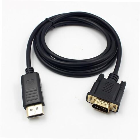 Gadpiparty to Vga Cable Connector Video Converter Cord for Monitor Computer Laptop Projector Latch Button High Performance Reliable in Kuwait