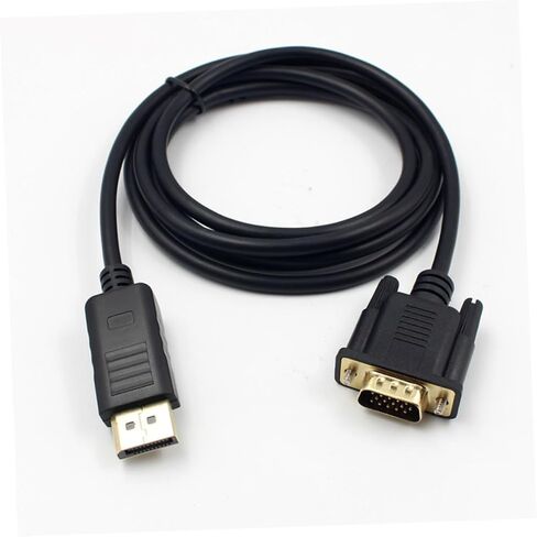 Uonlytech to Vga Cable Connector for Monitor Secure Latch Design Replacement for Laptop Desktop Display Projector in Kuwait
