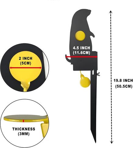 Atflbox Metal Prairie Dog Air Gun Pellet BB Guns Rimfire Resetting Target in Saudi Arabia
