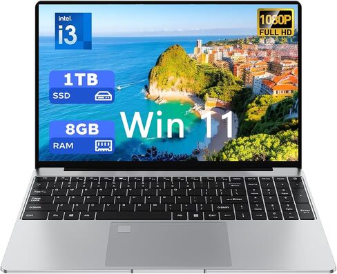 15.6'' Laptop for Windows 11, Core i3-6006U, 8GB RAM 1TB SSD in Kuwait