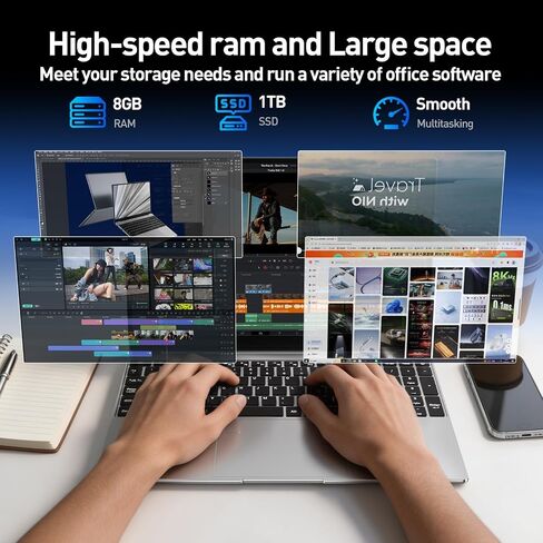 15.6'' Laptop for Windows 11, Core i3-6006U, 8GB RAM 1TB SSD in Kuwait