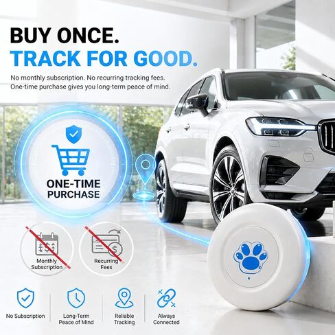 GPS Tracker for Vehicles Mini Hidden Magnetic GPS Tracker for Vehicles Full Global Coverage, No Subscription or SIM Card Required Perfect for Cars, Assets, Pets, Kids, and Seniors 2 Year Battery Life in Saudi Arabia