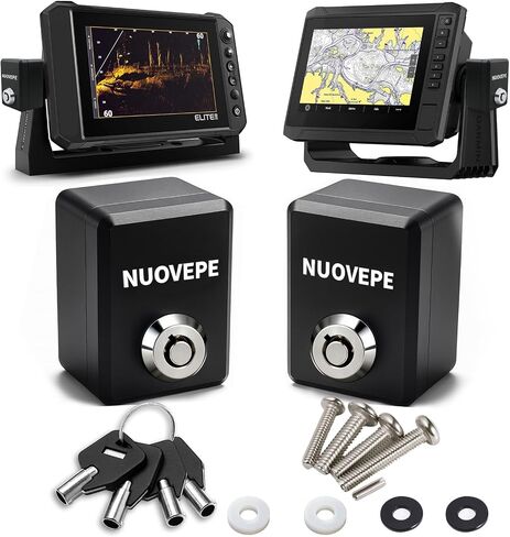 Rectangle Aluminum Fish Finder Lock, 2 Pack, Black in Kuwait