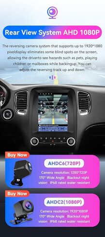 Android 14 Stereo Car Radio for Dodge Durango (2014-2020), 8Core 4G+64G GPS Navigation with 9.7 inch QLED Touchscreen via Carplay Android Auto SWC Bluetooth EQ USB in Kuwait
