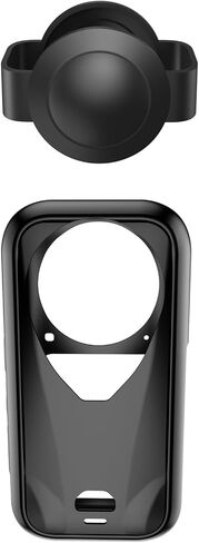 Silicone Case for Insta360 X6 with Lens Cap, Military-Grade Shock Absorption Camera Protective Cover Set, 3m Drop Tested, Scratch Resistant, Precision Fit, No Yellowing, Easy to Install in Kuwait