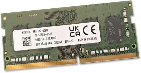 KKRVFX-MIF 8GB 1RX16 PC4-3200AA-SC0-12 Memory 9995711-027.A00G Laptop Memory (OEM New) in Kuwait