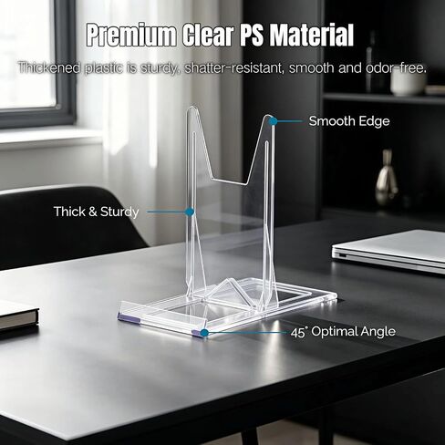 Clear PS Acrylic Adjustable Display Stand for Phone Plate Frame, 6 Pack in Saudi Arabia