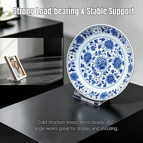 Clear PS Acrylic Adjustable Display Stand for Phone Plate Frame, 6 Pack in Saudi Arabia