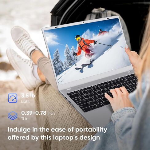 Silver 15.6" FHD IPS Laptop Computer 16GB RAM 512GB SSD in Saudi Arabia