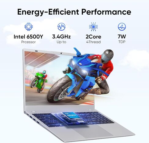 Silver 15.6" FHD IPS Laptop Computer 16GB RAM 512GB SSD in Saudi Arabia
