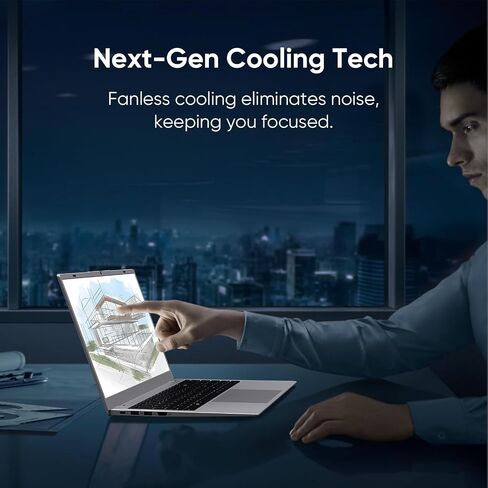 Silver 15.6" FHD IPS Laptop Computer 16GB RAM 512GB SSD in Saudi Arabia