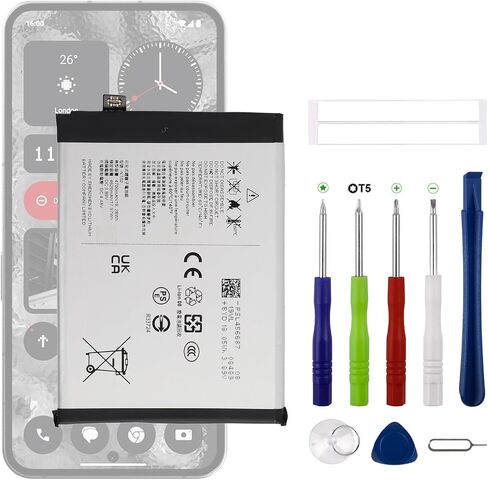 New NT02 Battery LIS1605ERPC Replacement for Nothing Phone 2 A056 with Upgrade Tools in Kuwait