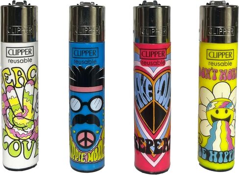Clipper Lighters - Full Tray of 48 Large Reusable Lighters – Be Hippie in Kuwait