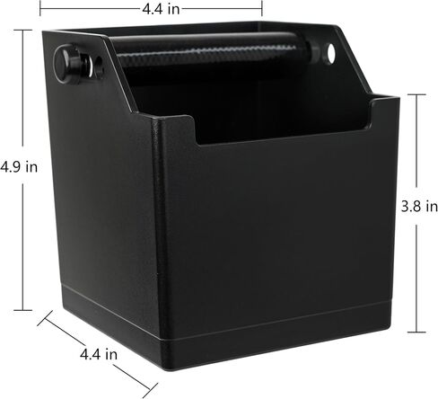 Coffee Knock Box for Espresso Grounds, Large Capacity 880ml, Adjustable Knock Bar, Barista Style Espresso Knock Box, Non-Slip Base, Easy-Clean Coffee Grounds Container in Kuwait