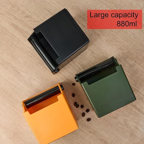 Coffee Knock Box for Espresso Grounds, Large Capacity 880ml, Adjustable Knock Bar, Barista Style Espresso Knock Box, Non-Slip Base, Easy-Clean Coffee Grounds Container in Kuwait