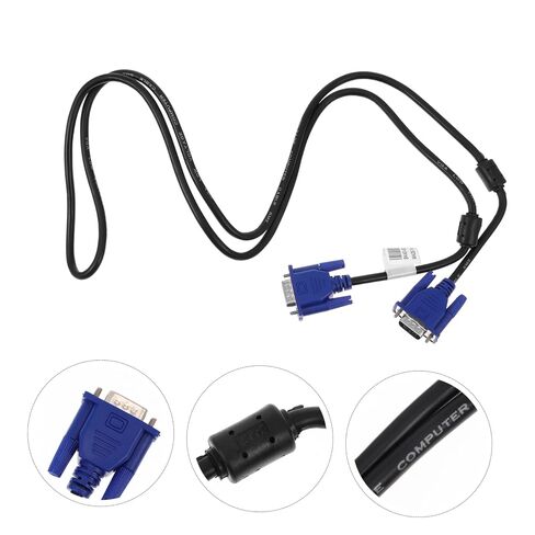 2pcs Sturdy Vga Cable for Monitor Screen and Projector Copper in Kuwait