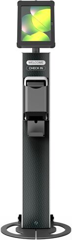 Sprocket T Print Label & Badge Printer Kiosk - Professional iPad Kiosk Stand with Brother QL Printer Integration - Anti-Theft Tablet Floor Stand for Visitor Badges & Check-Ins, iPad 11-inch (A16) in Kuwait