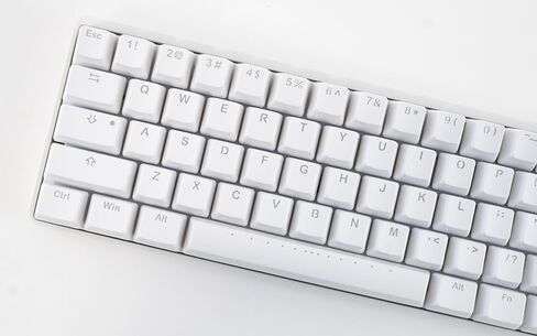 Vortex New POK3R White Aluminum 60% White LED Double Shot PBT Mechanical Keyboard (Cherry MX Brown) in Kuwait