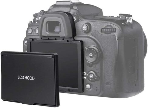LCD Screen Protector, Foldable Sun Visor for /D7200, Scratch- Sun Visor for Outdoor , Plastic, Black in Kuwait