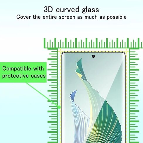 2Pcs Tempered Glass, For HONOR X9a, Screen Protector Glass Film in Kuwait