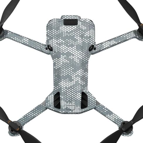 Protective Decal Skin for DJI Mini 5 Pro — 3M Material, Matte Finish, Full Body Sticker (Snake Scale Gray White) in Kuwait