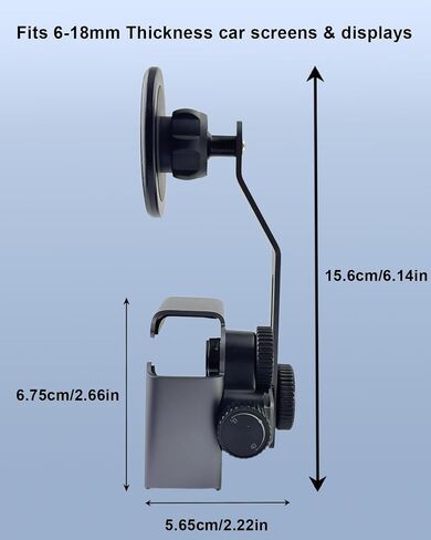 Magnetic Car Phone Holder for Tesla 3/Y/S/X Accessories Screen Phone Stand, for MagSafe Car Mount,Built-in 23 N55 Magnets,Adjustable Clamp Aluminum Alloy Hands-Free Mount Fit for All Phones in Kuwait
