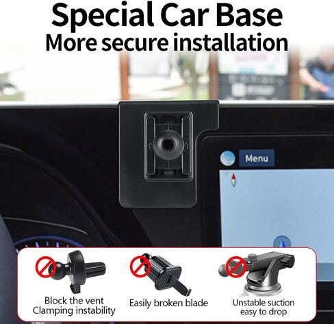 Car Magnetic Phone Mount for Hyundai Palisade 2020 2021 2022 2023 2024 2025 Auto Interior Accessories Best Cellphone Holder Fast 15W Wireless Charger Cell Phones Charging Screen Stand Accessory in Kuwait