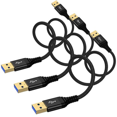 USB to USB Cable, 2Pack 6Ft USB3.0 A to A Male to Male Cable Double End USB in Kuwait