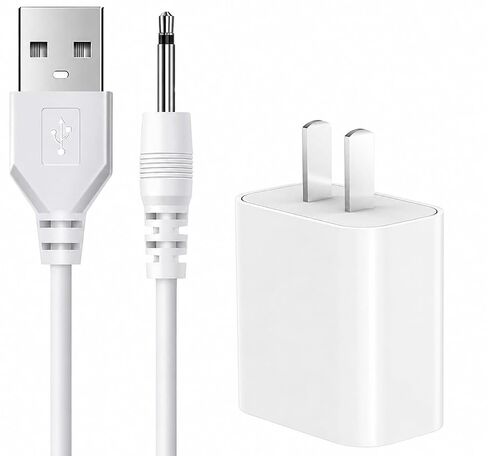 IJP 5V 2A Vibrator Charger USB A to DC 2.5mm Fast Charging Cable for Vibrating Massager, Toys, Beauty Devices, Lights, Fans, Speakers Replacement DC Charging Cord Power Adapter Charger Cable 3.3ft in Kuwait