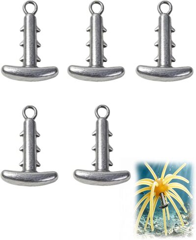 Urchin Bait Anchor Shaped Sinker with Line Eyelet, Anti-Slip Locking Hook in Kuwait