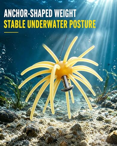 Urchin Bait Anchor Shaped Sinker with Line Eyelet, Anti-Slip Locking Hook in Kuwait