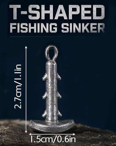 Urchin Bait Anchor Shaped Sinker with Line Eyelet, Anti-Slip Locking Hook in Kuwait