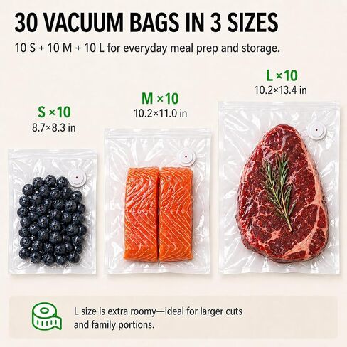 Portable Vacuum Sealer for Food with 30 Bags in Kuwait