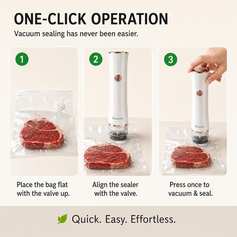Portable Vacuum Sealer for Food with 30 Bags in Kuwait