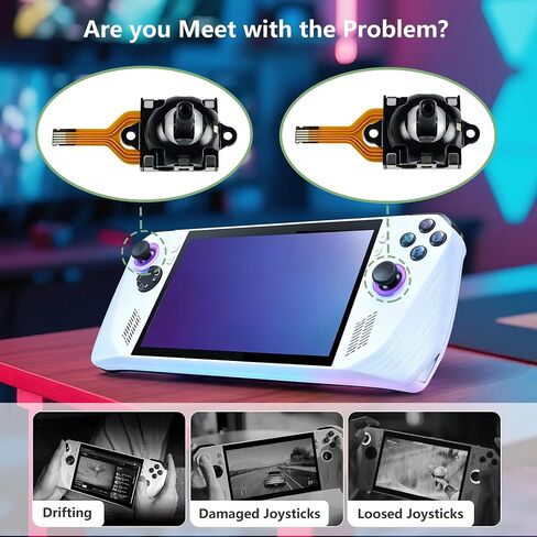 Gevanmies 2 Pack Hall Effect Joystick Replacements for ROG Ally RC71L Handheld Console in Kuwait