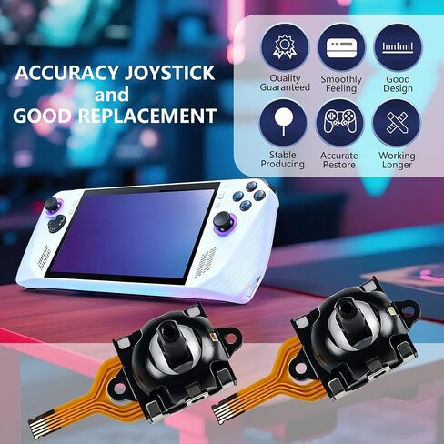 Gevanmies 2 Pack Hall Effect Joystick Replacements for ROG Ally RC71L Handheld Console in Kuwait
