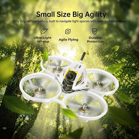 CADDXFPV Curve Micro 16 1S White FPV Whoop Drone, ELRS, 1080p 120fps, 500mW in Kuwait