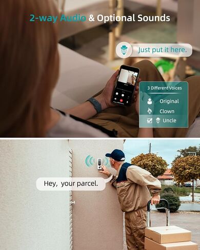 ZUMIMALL Doorbell Camera Wireless 2K, Video Doorbell with Chime in Kuwait