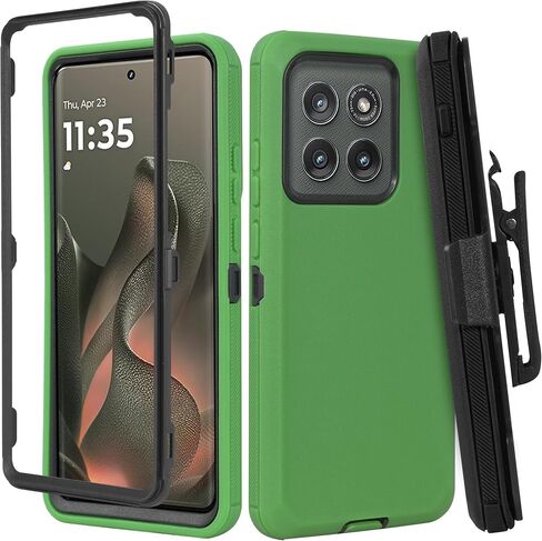 Compatible for Motorola Edge 2025 Case, [Military Grade Drop Tested] Heavy Duty Protective Phone Cover, Dual Layer Non-Slip Shockproof Defender Case with Kickstand (Deer) in Kuwait