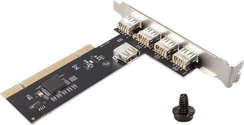 Pissente PCI to USB 2.0 Internal Expansion Card, 5 Port 480Mbps in Kuwait