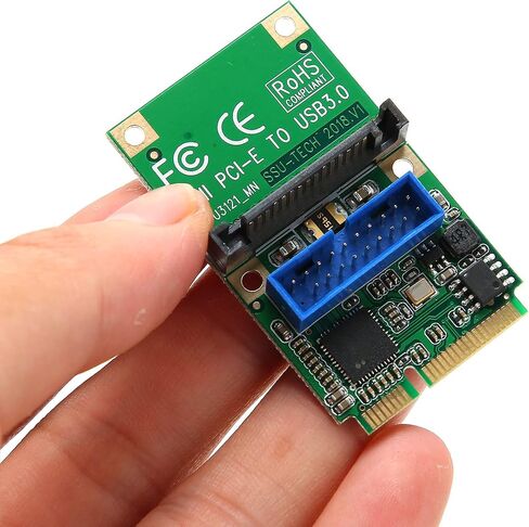 Pissente Mini PCIe to USB 3.0 Expansion Card, 19Pin Header (Single 19PIN in Kuwait