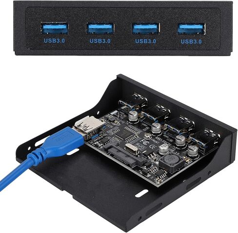 Pissente PCIE to 4xUSB 3.0 Floppy Bay Adapter Card, Chip in Kuwait