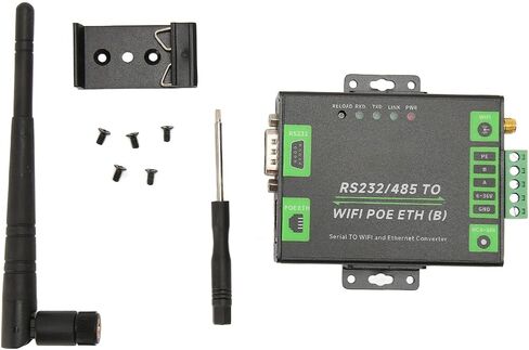 Pissente RS232 RS485 Serial to WiFi Ethernet Converter, POE in Kuwait