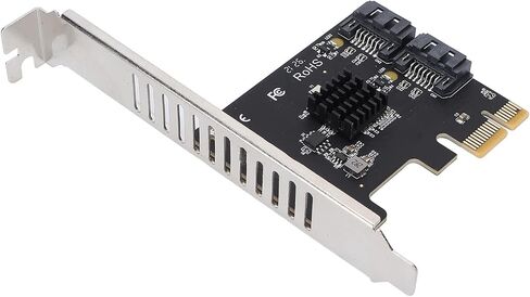 Pissente PCIE to 2 Port 6Gbps Adapter Card, Hot Swappable in Kuwait
