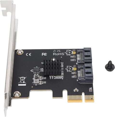 Pissente PCIE to 2 Port 6Gbps Adapter Card, Hot Swappable in Kuwait