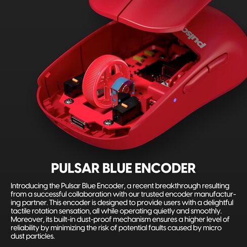 Pulsar Gaming Gears X2 v2 Wireless Gaming Mouse, Mini, Red in Kuwait