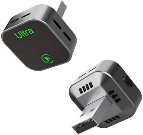 2-in-1 Wireless CarPlay Adapter, 2026 New, Wired to Wireless CarPlay & Android Auto Dongle, Mini Compact USB-A/Type-C Design, Plug and Play in Kuwait