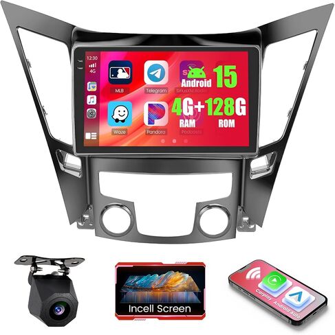 4+128GB Android 15 Car Stereo for Hyundai Sonata 2010-2015 in Kuwait