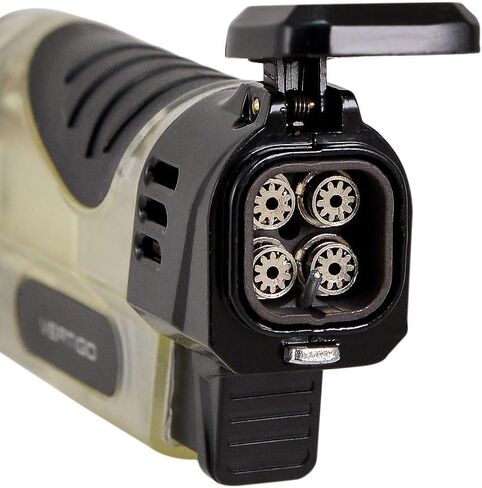 Vertigo Stinger Quad Torch Lighter w/Cigar Punch (Clear) in Kuwait